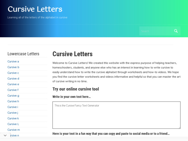cursiveletters.com